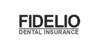Fidelio Dental Insurance logo with bold and clean typography.