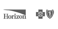 Logos of Horizon Blue Cross Blue Shield of New Jersey.